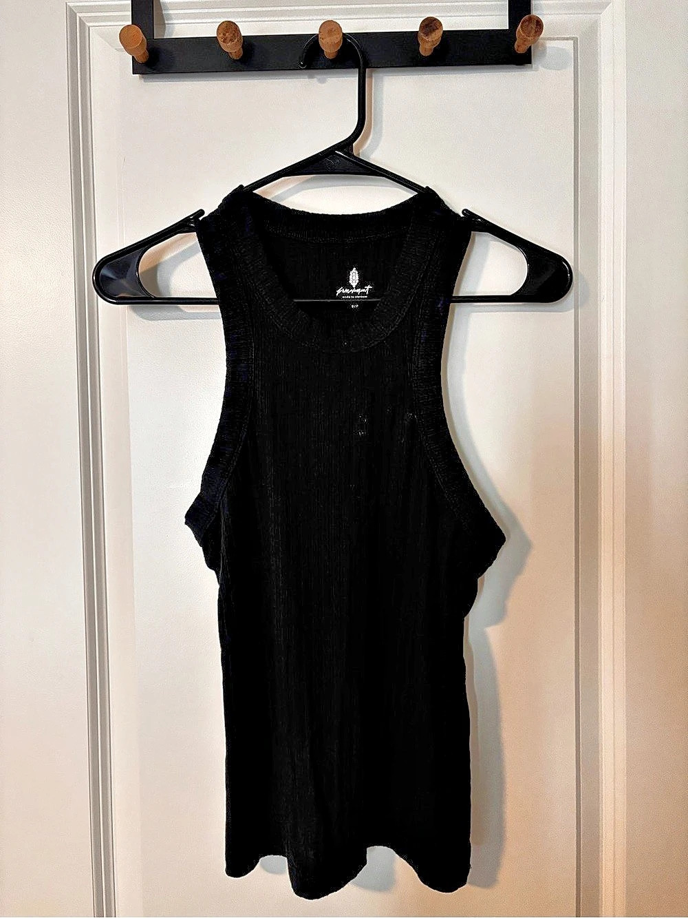 Free People FP Movement Logo Racer Back Tank Black Super Soft